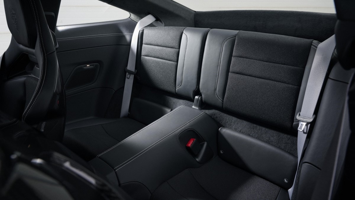 The available rear seats of the 2025 Porsche 911 GT3 Touring