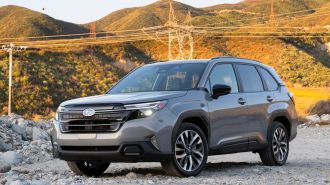 2025 Subaru Forester in River Rock Pearl
