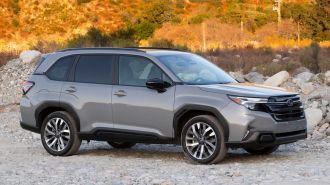2025 Subaru Forester in River Rock Pearl