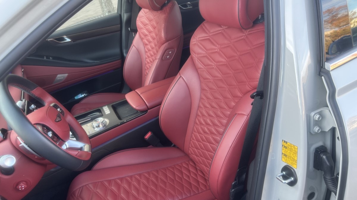 The seats of the 2025 Genesis G80