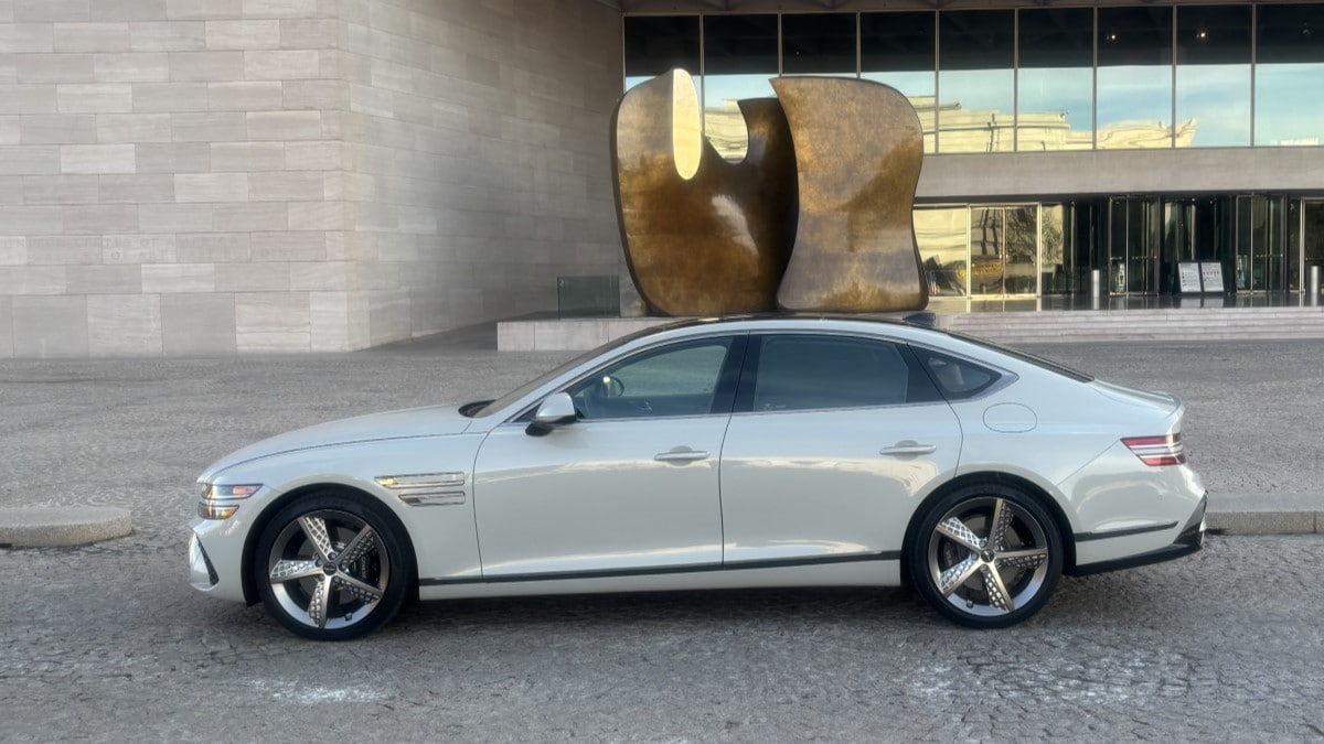 The 2025 Genesis G80 seen in profile