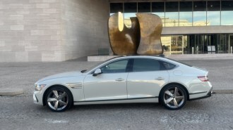 The 2025 Genesis G80 seen in profile