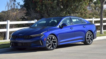 2025 Kia K5 EX in Yacht Blue