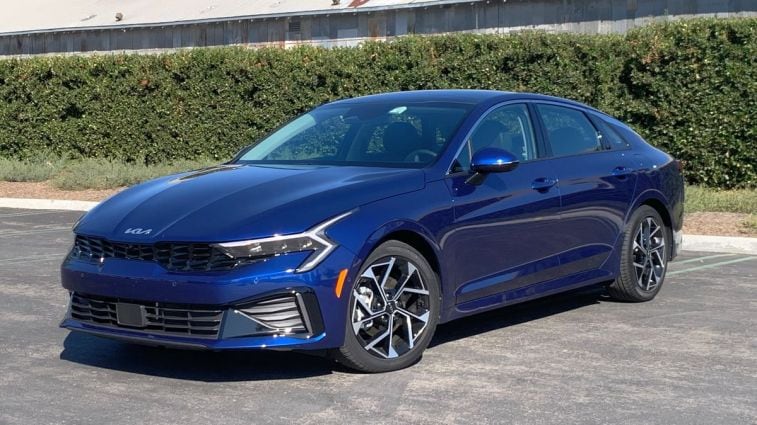 2025 Kia K5 EX in Yacht Blue