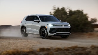The 2025 Volkswagen Tiguan seen from a front quarter angle