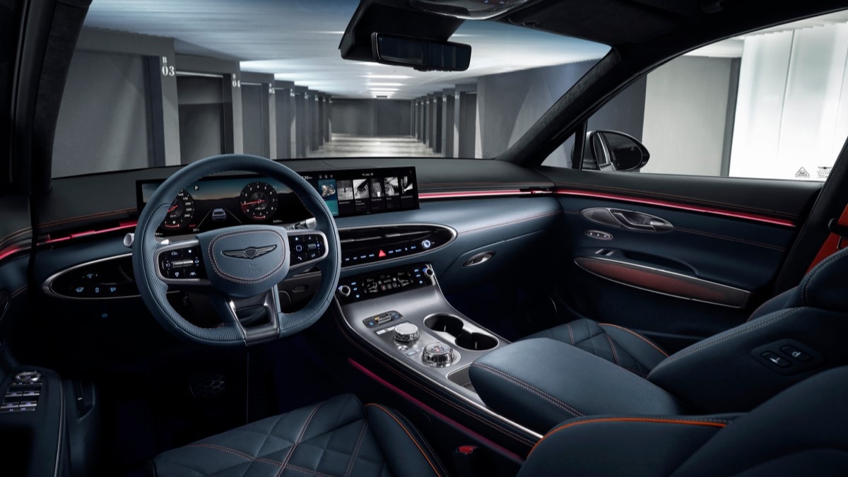 The interior of the 2026 Genesis GV70