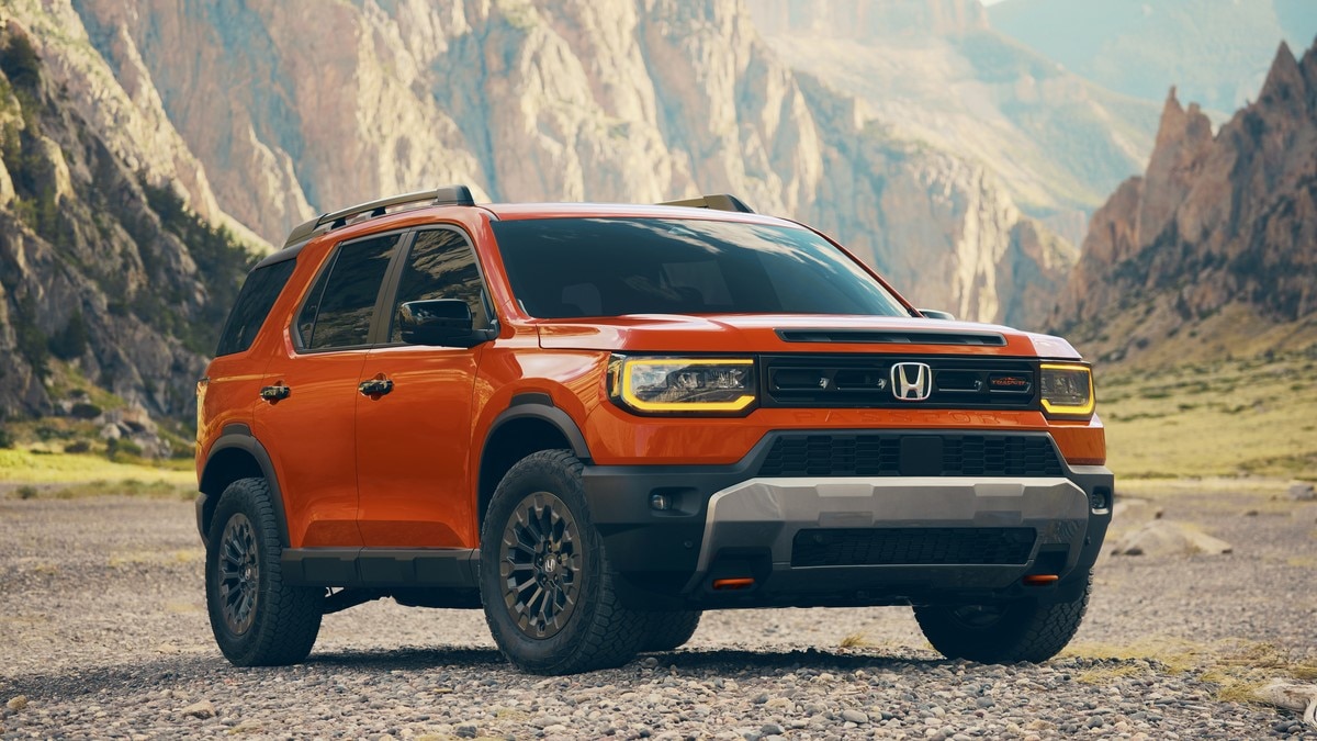 The 2026 Honda Passport seen from a front quarter angle