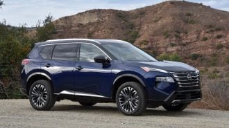 2025 Nissan Rogue Platinum in Deep Ocean Blue Pearl