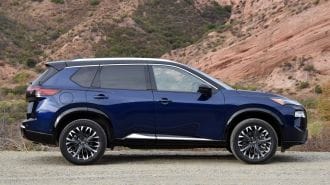 2025 Nissan Rogue Platinum in Deep Ocean Blue Pearl