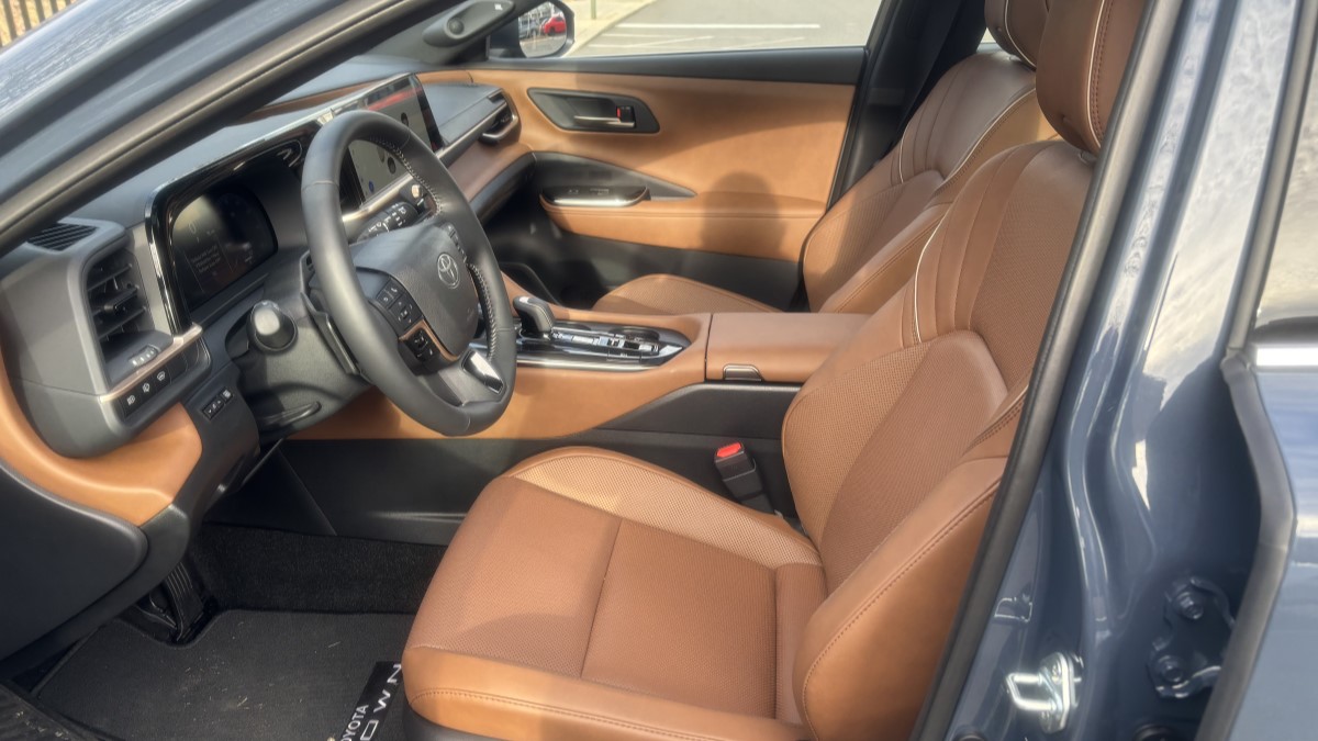 The front seats of the 2025 Toyota Crown Signia