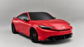 The Honda Prelude Concept seen from a front quarter angle