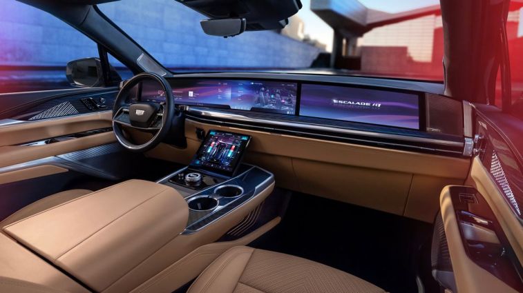 2025 Cadillac ESCALADE IQ Sport ambient lighting.