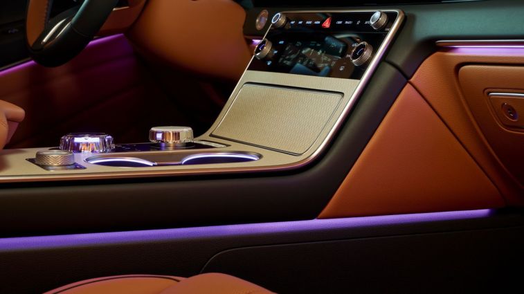 2025 Genesis GV80 ambient lighting.