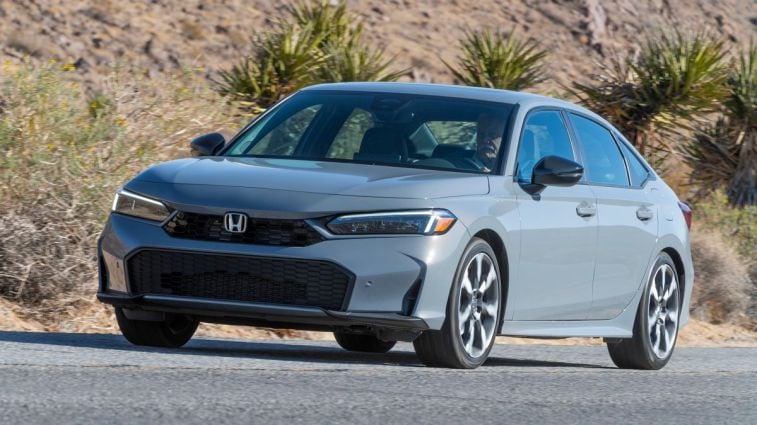 2025 Honda Civic Sport Touring Hybrid in Urban Gray Pearl
