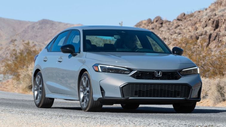 2025 Honda Civic Sport Touring Hybrid in Urban Gray Pearl