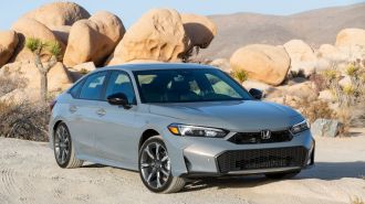 2025 Honda Civic Sport Touring Hybrid in Urban Gray Pearl