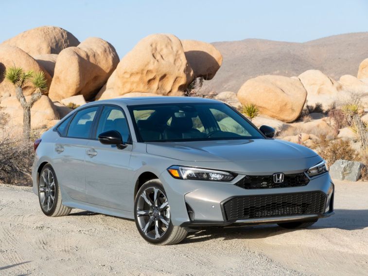 2025 Honda Civic Sport Touring Hybrid in Urban Gray Pearl