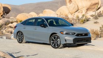 2025 Honda Civic Sport Touring Hybrid in Urban Gray Pearl