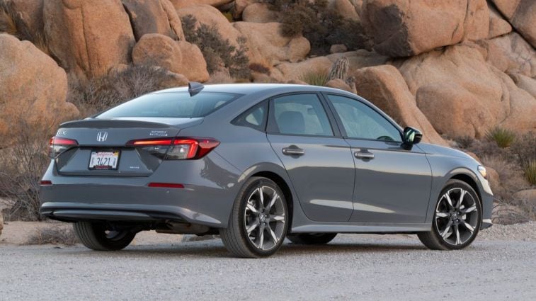 2025 Honda Civic Sport Touring Hybrid in Urban Gray Pearl