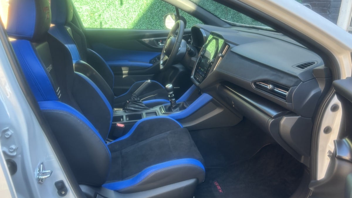 The front seats of the 2025 Subaru WRX tS