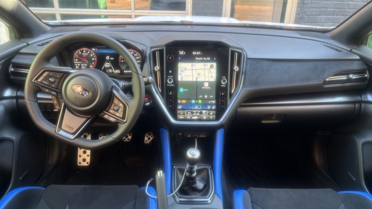 The interior 2025 Subaru WRX tS