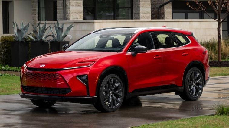 2025 Toyota Crown Signia in Finish Line Red