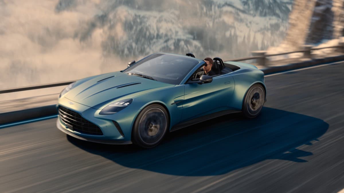 The 2026 Aston Martin Vantage seen from a front quarter angle
