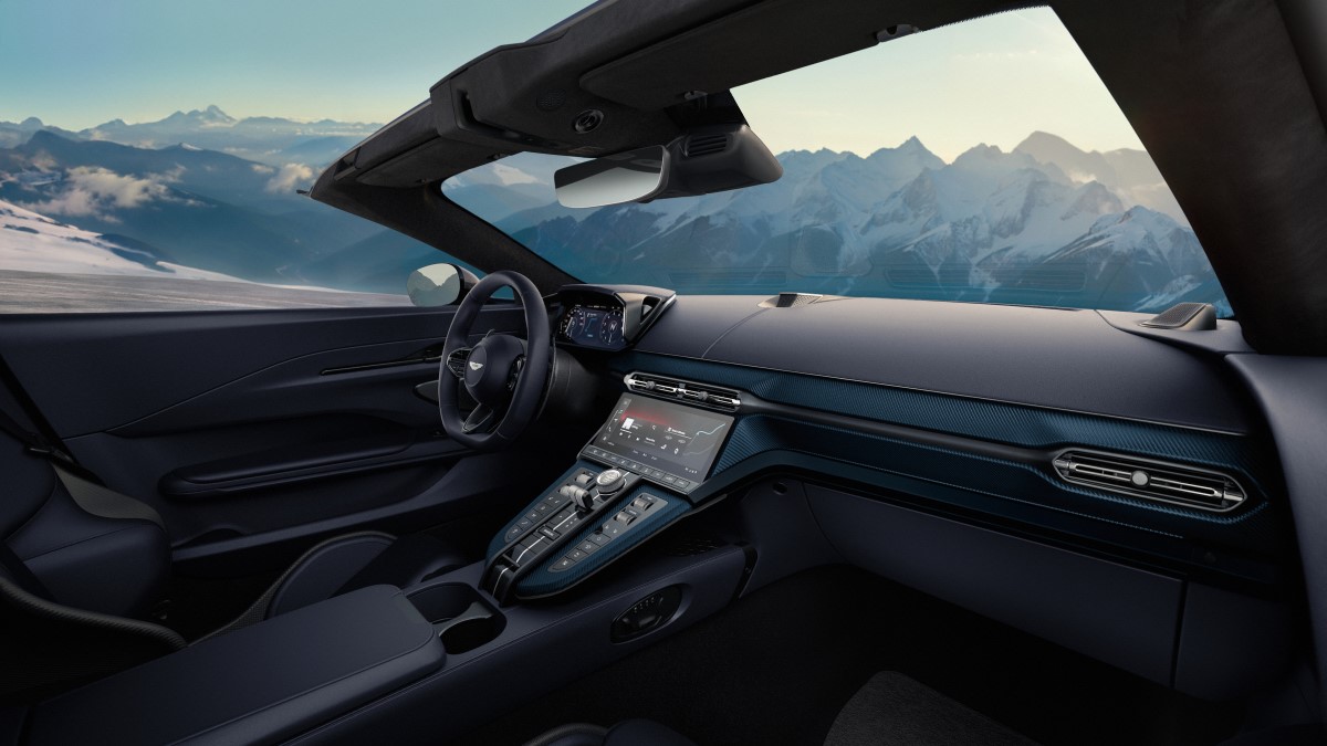 The interior of the 2026 Aston Martin Vantage