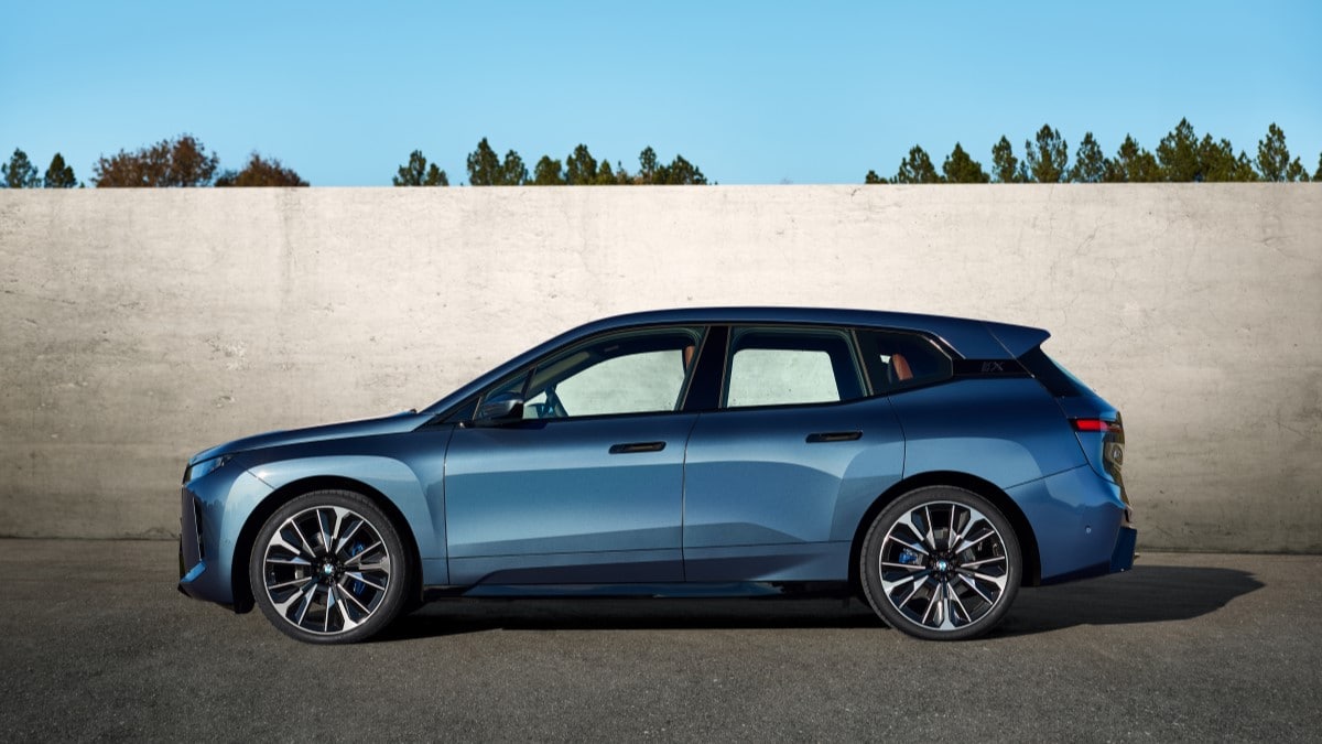The 2026 BMW iX seen in profile