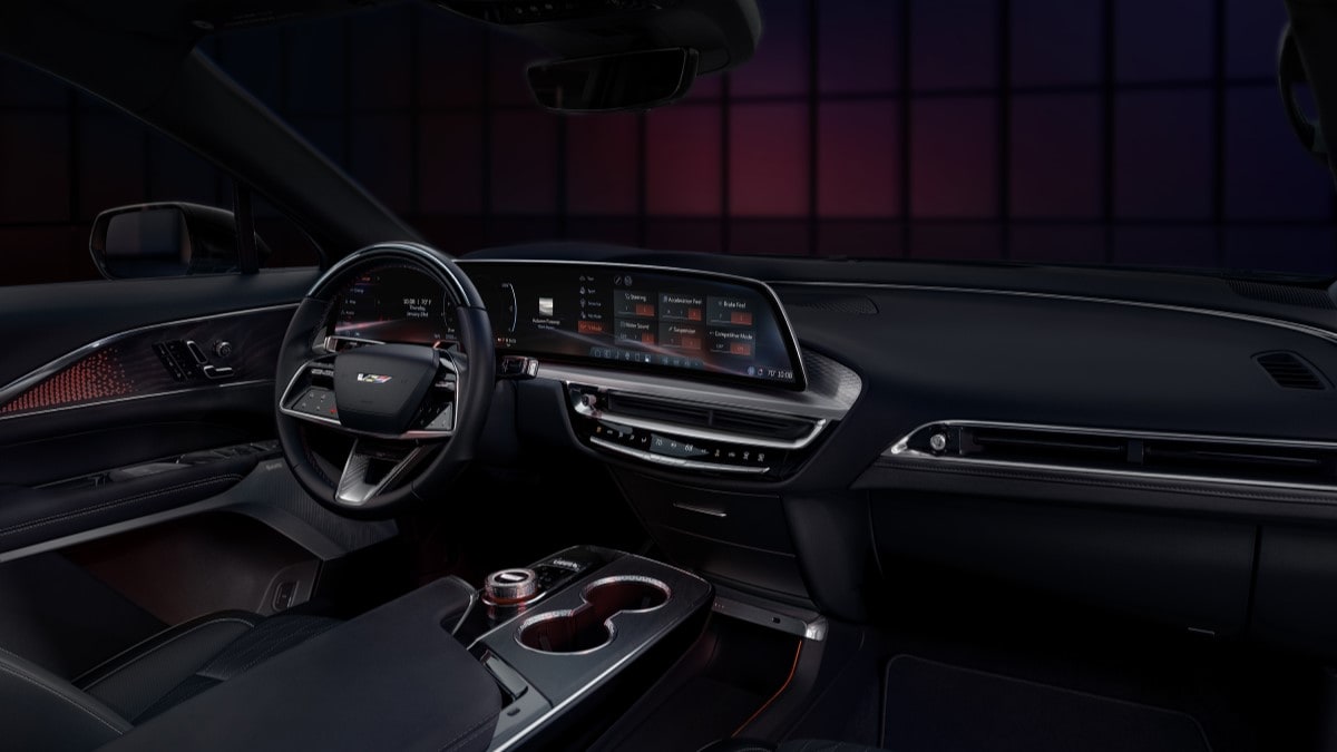 The interior of the 2026 Cadillac Lyriq-V