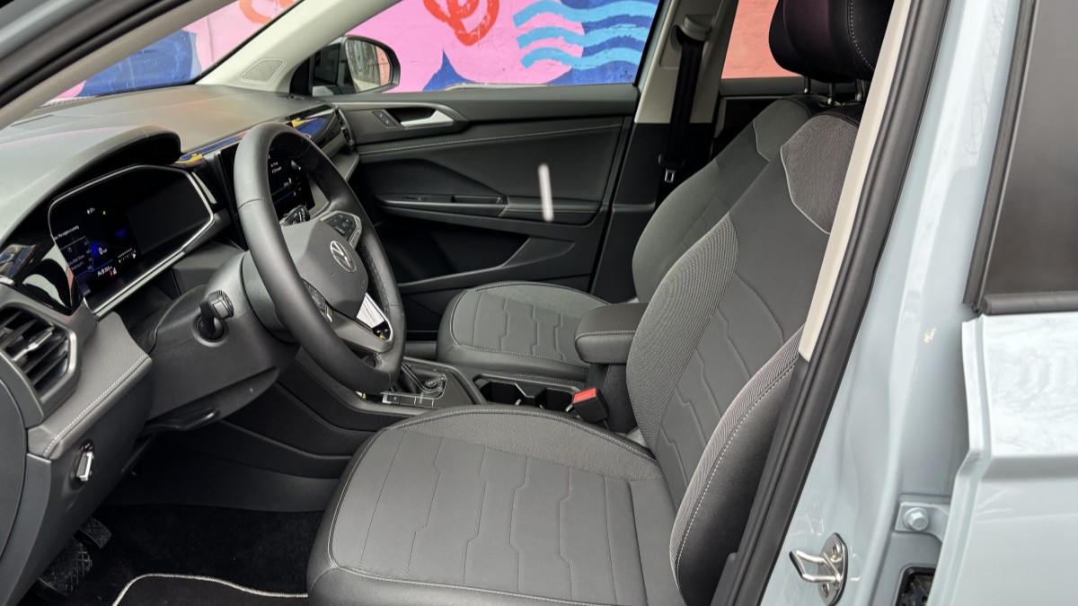 The front seats of the 2025 Volkswagen Taos
