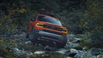 The 2026 Honda Passport seen from head on