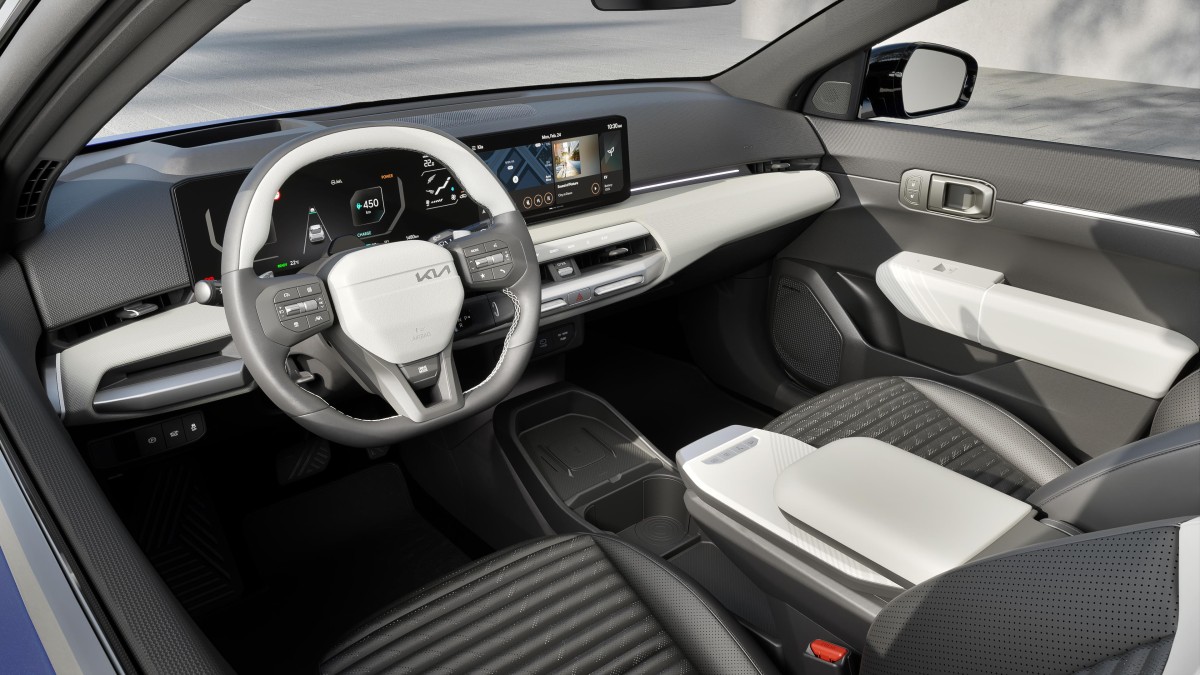 The interior of the 2026 Kia EV4