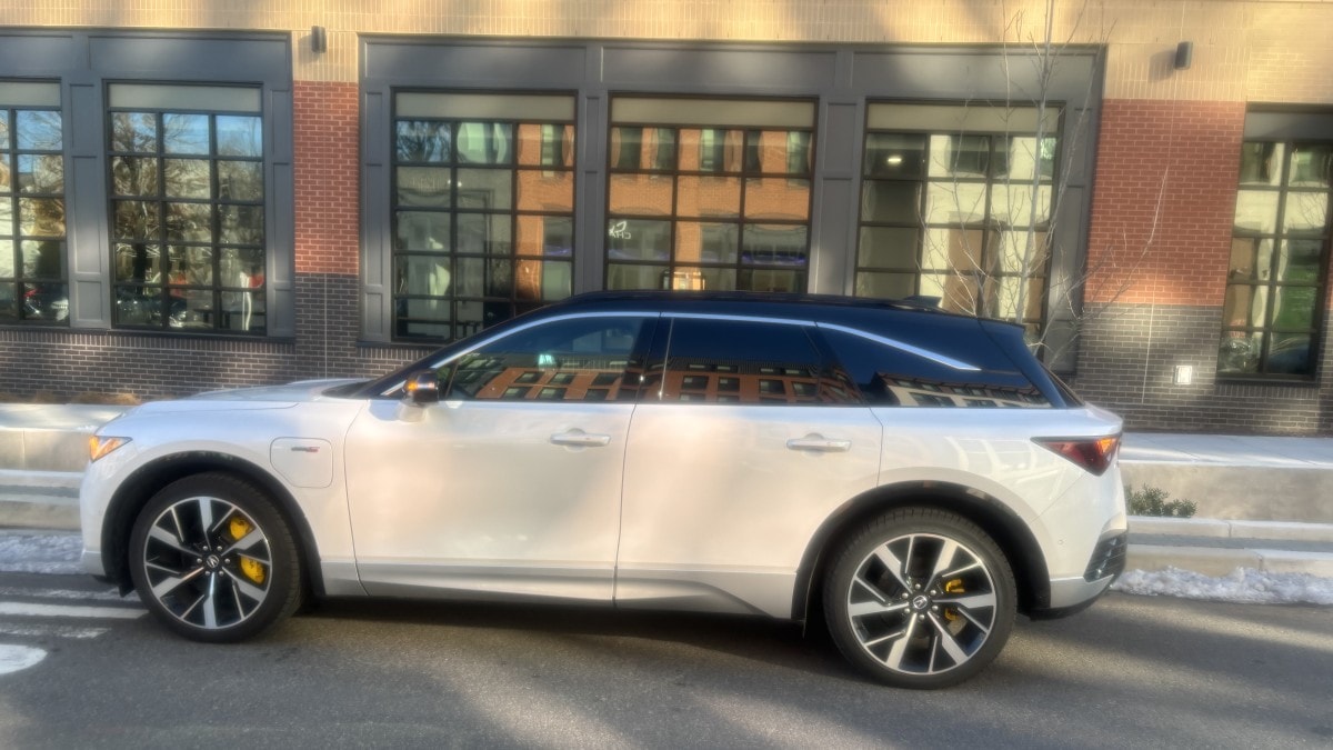 The 2025 Acura ZDX seen in profile
