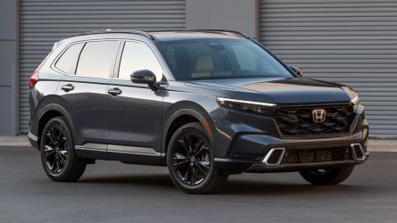 2025 Honda CR-V parked near a building.