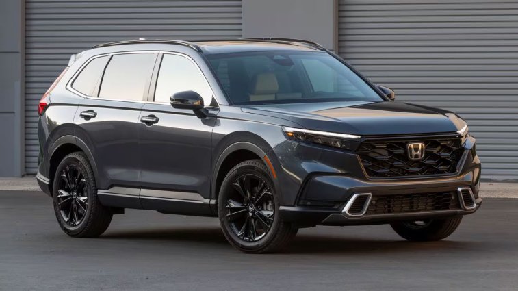 2025 Honda CR-V parked near a building.