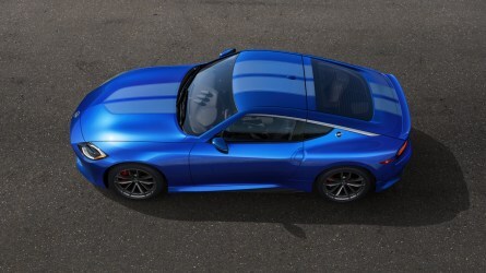 The 2025 Nissan Z seen from overhead