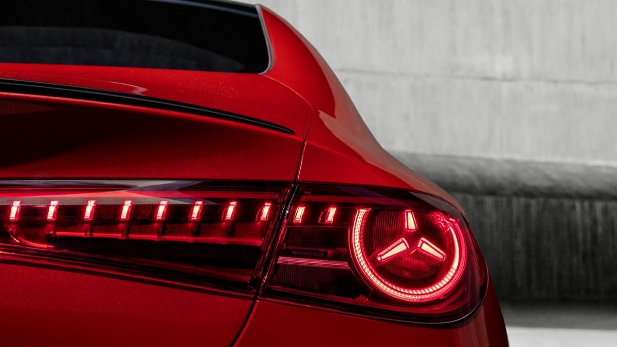 The tail lights of the 2026 Mercedes-Benz CLA