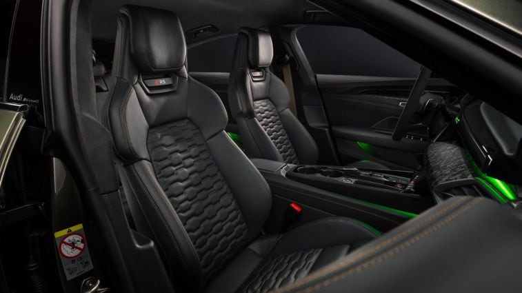 2025 Audi RS e-tron GT Performance front cabin.