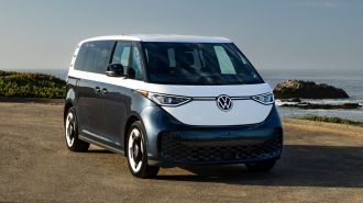 2025 Volkswagen ID.Buzz in Candy White over Blue Charcoal