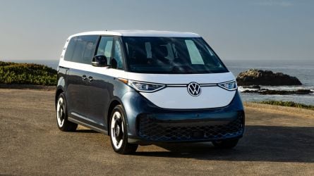 2025 Volkswagen ID.Buzz in Candy White over Blue Charcoal