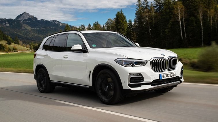 2020 BMW X5 in white.
