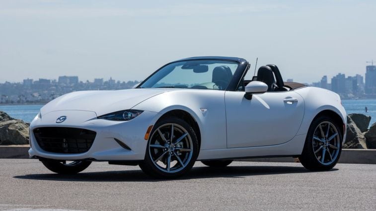 2022 Mazda MX-5 Miata, top down.