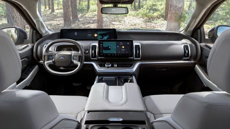 2025 Ford Expedition Platinum Ultimate front cabin.