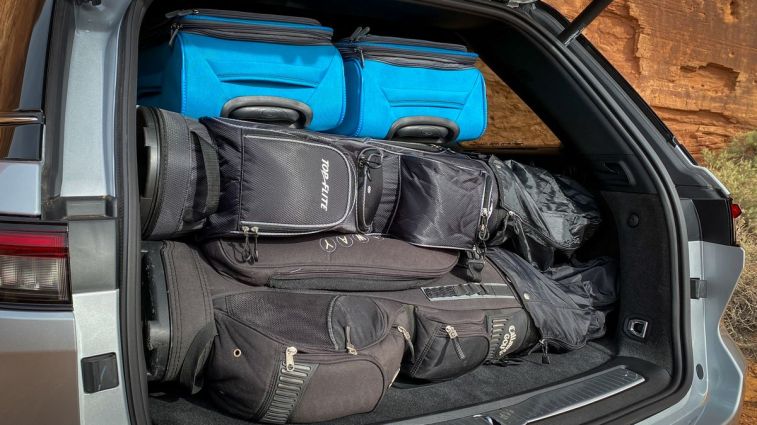 2025 Jeep Grand Cherokee Overland with cargo in the rear.