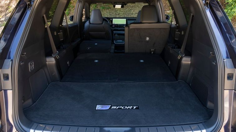 2025 Lexus TX 350 rear cargo area.