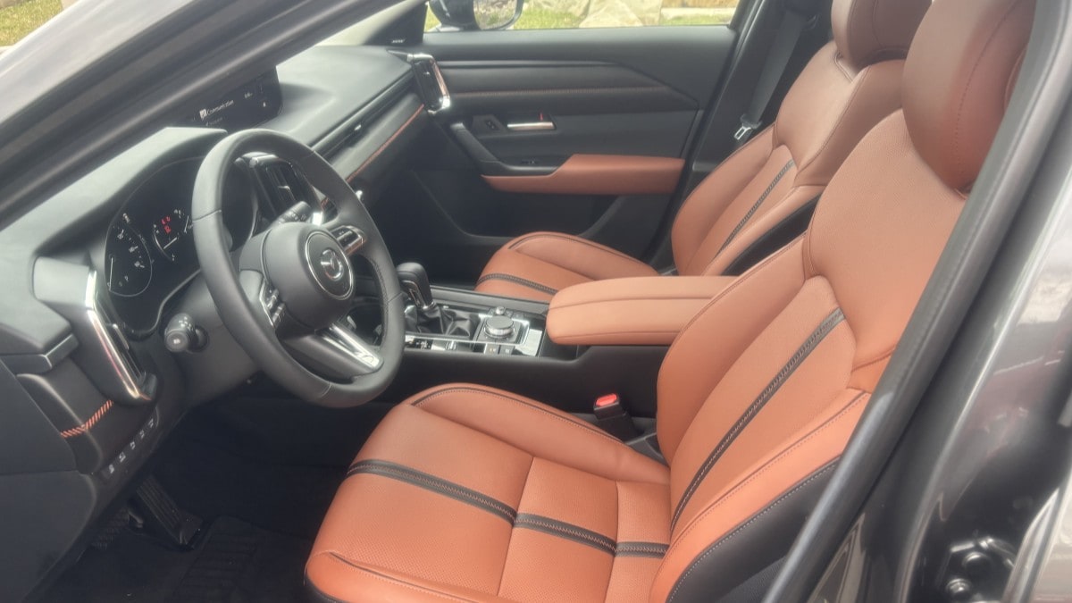 The front seats of the 2025 Mazda CX-50
