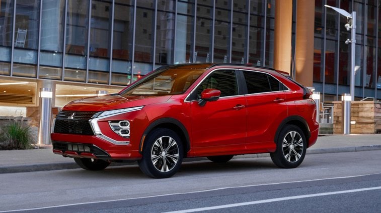 2025 Mitsubishi Eclipse Cross in red.
