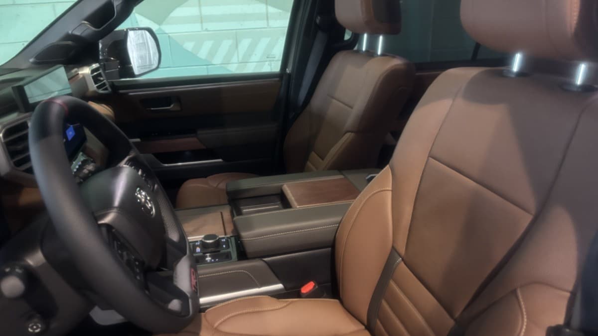 The front seats of the 2025 Toyota Sequoia