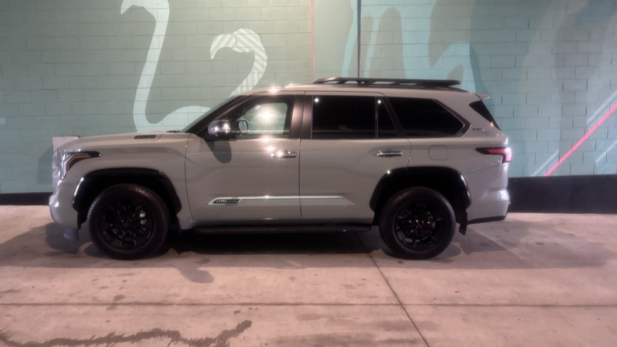 The 2025 Toyota Sequoia seen in profile